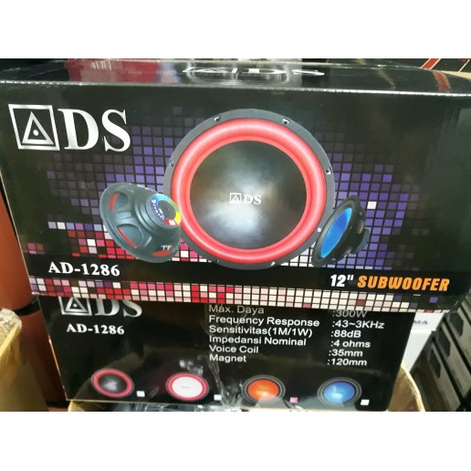 SUBWOOFER MOBIL ADS AD-1286 SG E-54