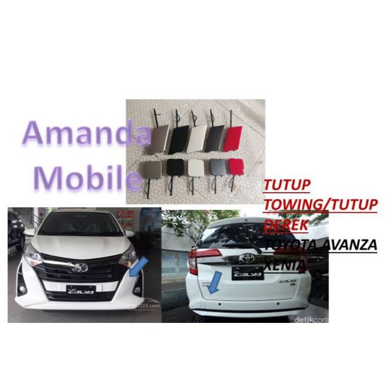 Tutup derek tutup towing calya sigra depan belakang Original