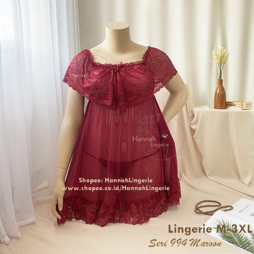 Lingerie Jumbo 3XL XXL XL L Premium Lingerie Original Super Elastis Sexy Kado Aniversary Suami Istri 994