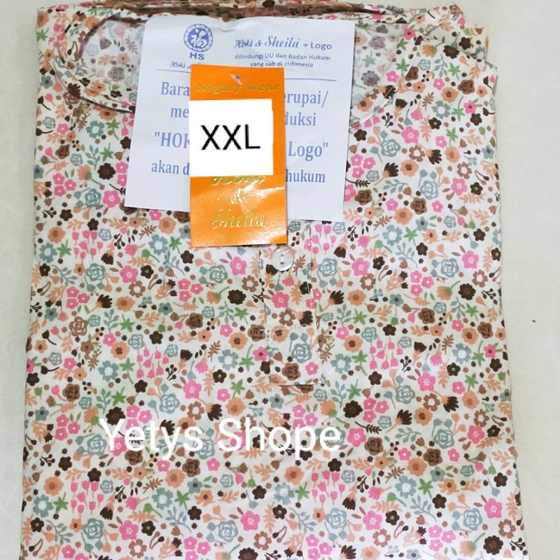 Hoki&Sheila Jumbo LD120 C3/4 Baju Tidur Piyama Fit XXL [Part 1]-VerySmall5 HS Kuning