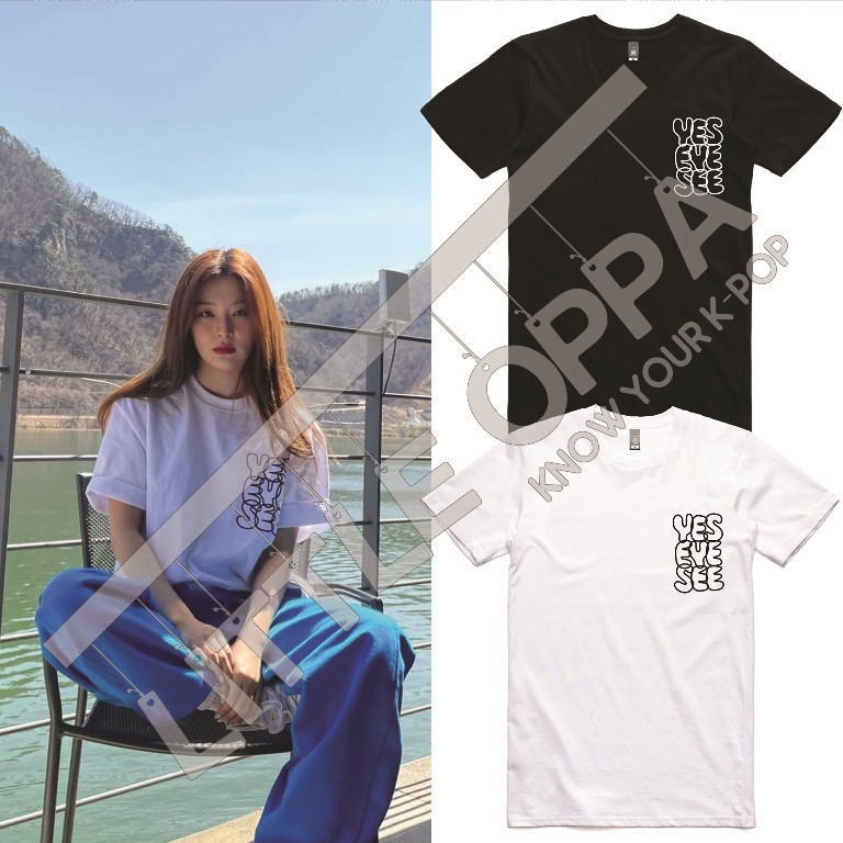 BAJU KAOS RED VELVET SEULGI YESEYESEE BUBBLE T-SHIRT