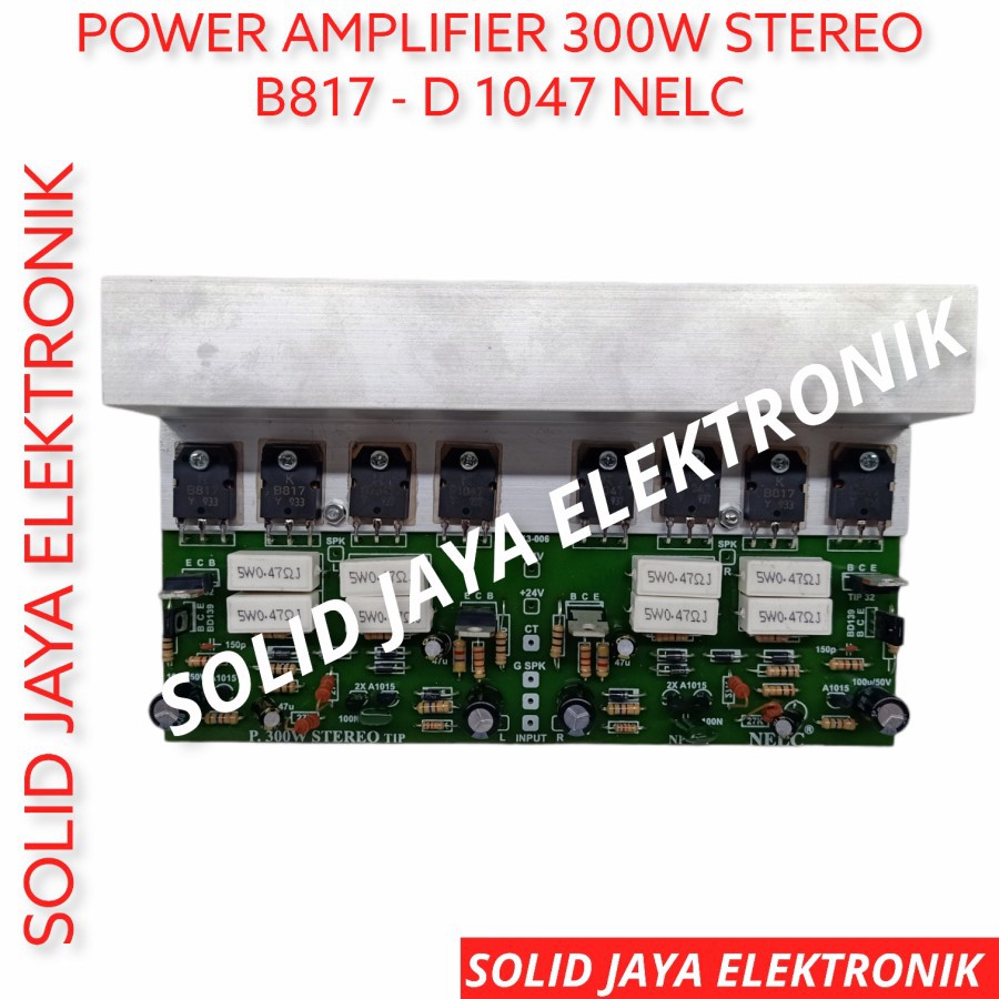 KIT POWER AMPLIFIER STEREO 300W B817 D1047 AMPLI AUDIO 300 WATT W STEREO TR ORIGINAL ASLI NELC N034A