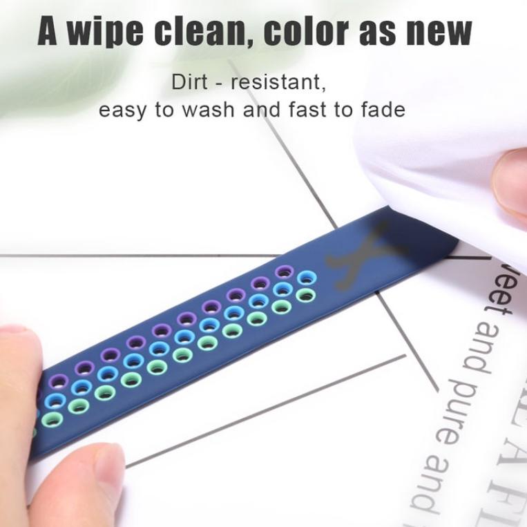 <MuH ✮> Nike Sports Rainbow iwatch strap for Series 6 5 4 3 2 1 SE Tali iwatch 38mm / 40mm 42mm/44mm