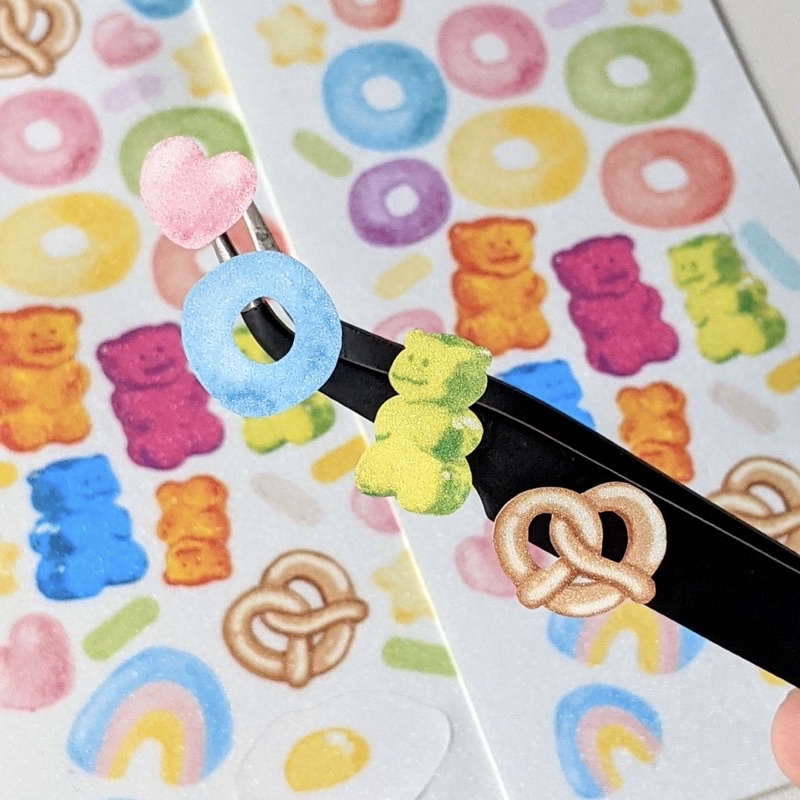 

BREAKFAST PACK ☆ by RATTLED STUDIO - GLITTER DECO STICKER - STIKER KPOP PHOTOCARD DECORATION DEKORASI POLAROID / JOURNALING / JURNAL