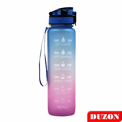 BOTOL MINUM PELANGI 1LITER BOTOL VIRAL RAINBOW SPORT BOTOL MOTIVASI