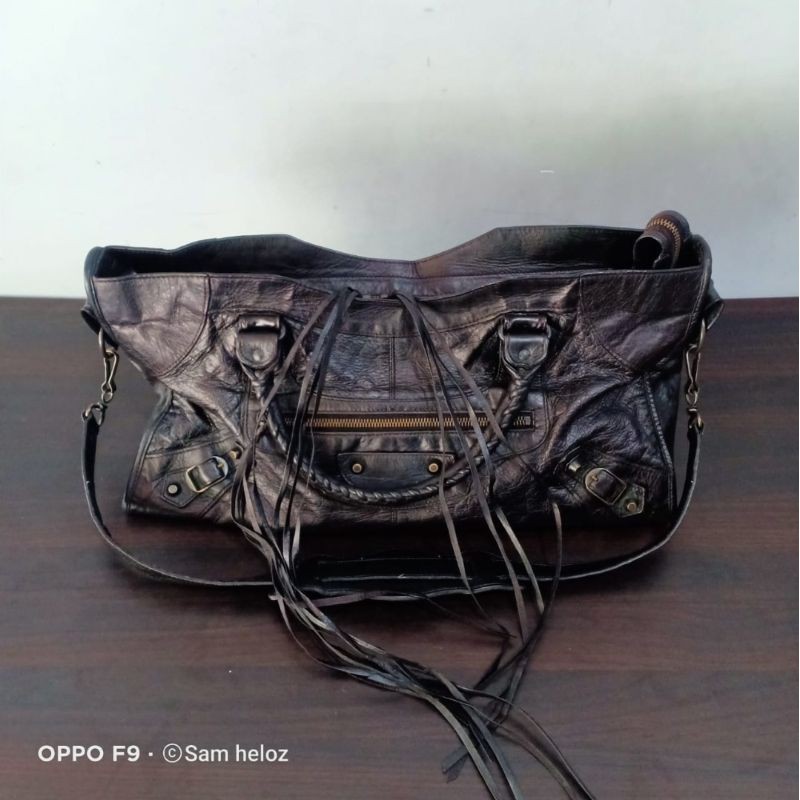 BALENCIAGA City Bag Large 38 Kulit Asli Genuine Leather Second Branded Bekas