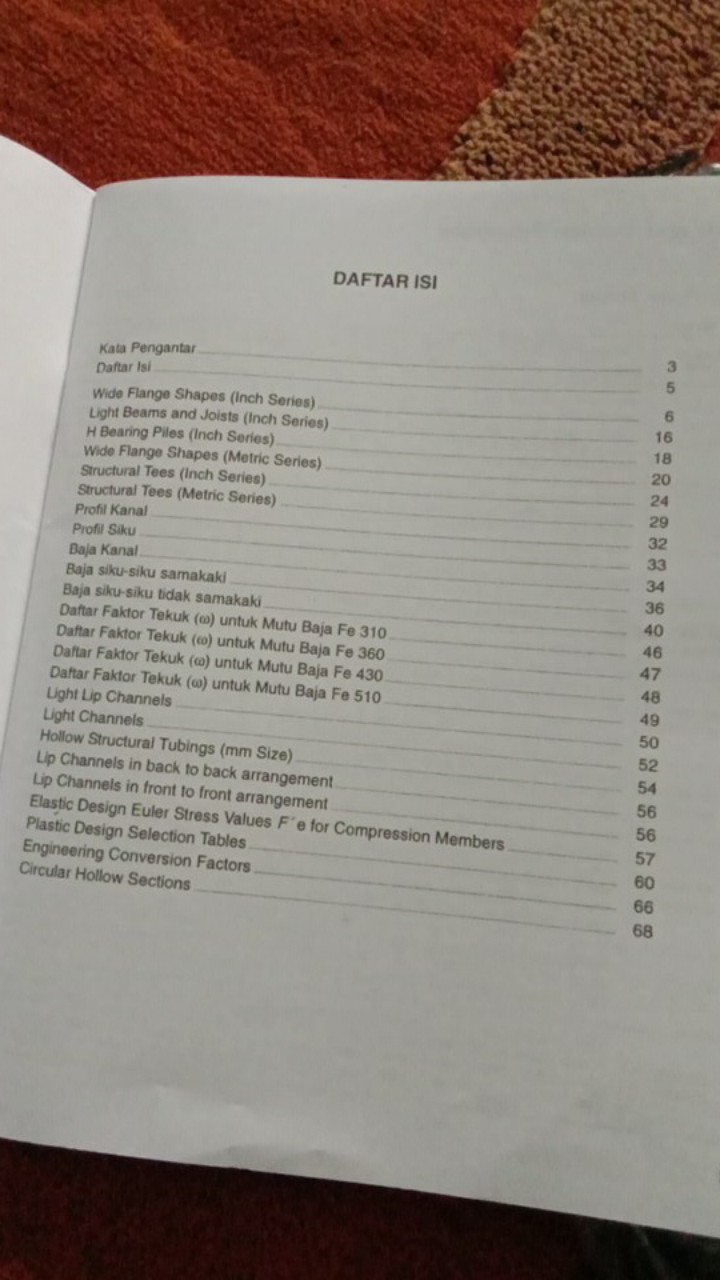 Best Seller ! Tabel Profil Konstruksi Baja # Rudy Gunawan