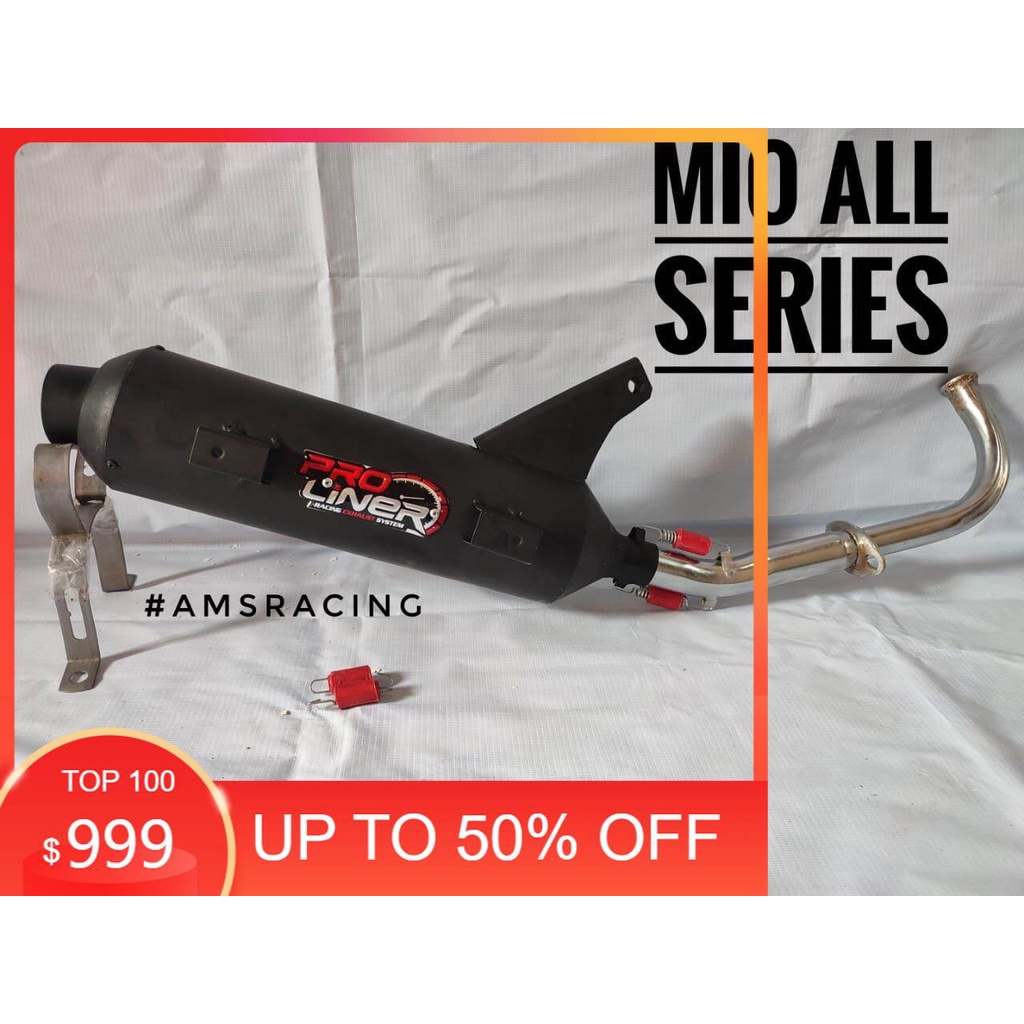 Knalpot racing tsugigi/tsukgigi/sugigi Pro liner BASS ADEM Mio all series/Mio sporty/smile/mio j/mio