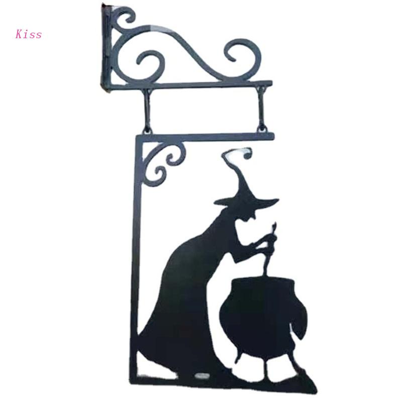Kiss Patung Penyihir Bahan Metal Gaya Vintage Untuk Dekorasi Pintu