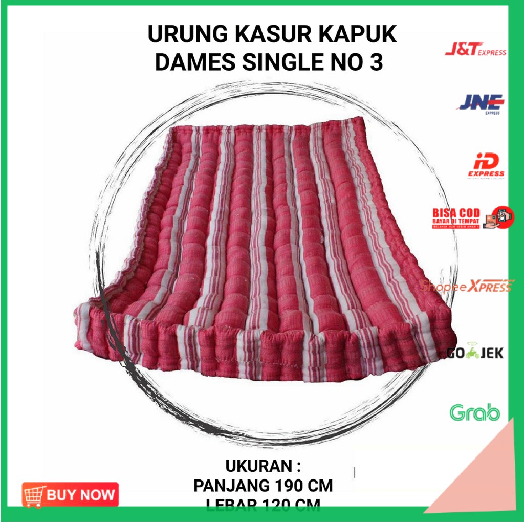 SARUNG KASUR KAPUK NO 3 UK.120X190 CM SARUNG KASUR MODEL DAMES URUNG KASUR KAPUK KULIT KASUR KAPUK