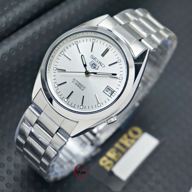 Jam Tangan SEIKO 5 Automatic | Otomatis | 21 jewels Pria & Wanita Rantai Gold Silver Tanggal