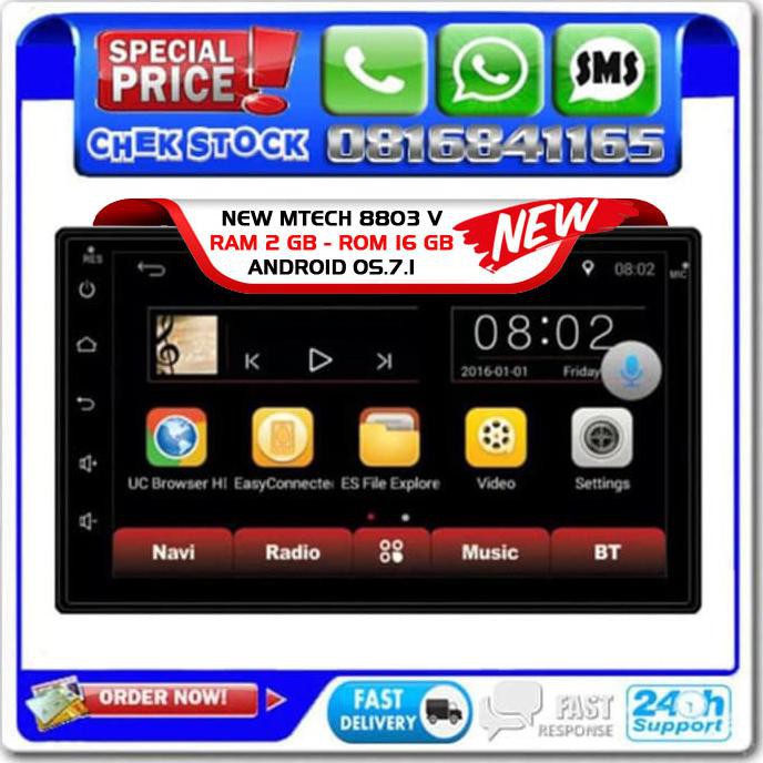 TAPE MOBIL ANDROID MTECH 8803 7 INCH MIRRORLINK - HEADUNIT ANDROID GPS