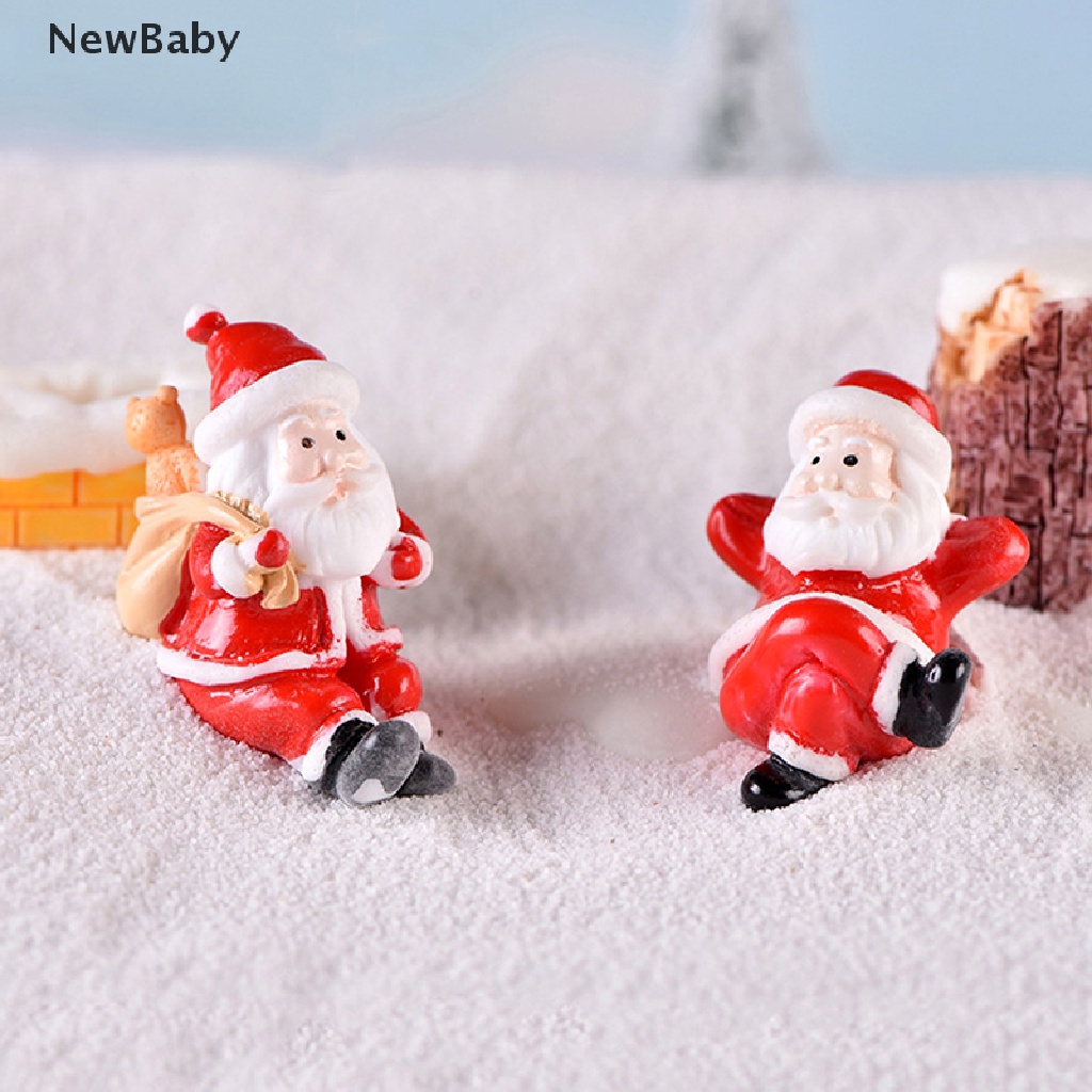 Miniatur Santa Clauspohon Natalsnowman Untuk Dekorasi Taman Minifairy Garden DIY