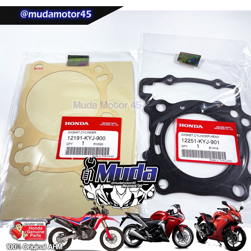 PACKING GASKET BLOK KOP CBR250R CBR CBU THAILAND K33 CRF 250 RALLY HEAD CYLINDER 12251-12191-KYJ-900