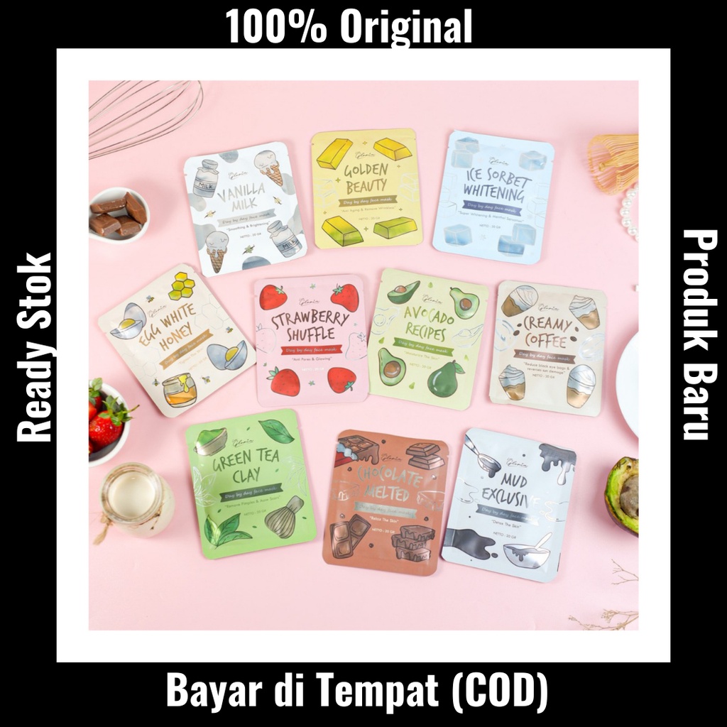 Masker wajah Lea gloria 50gram | masker wajah | masker organik | masker bubuk | lea | masker gloria 