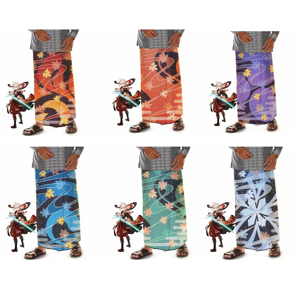 baju baju Sarung Samping Ibadah Wibu Game Genshin Impact Kazuha Zhongli Childe Palestina kaos bisa c