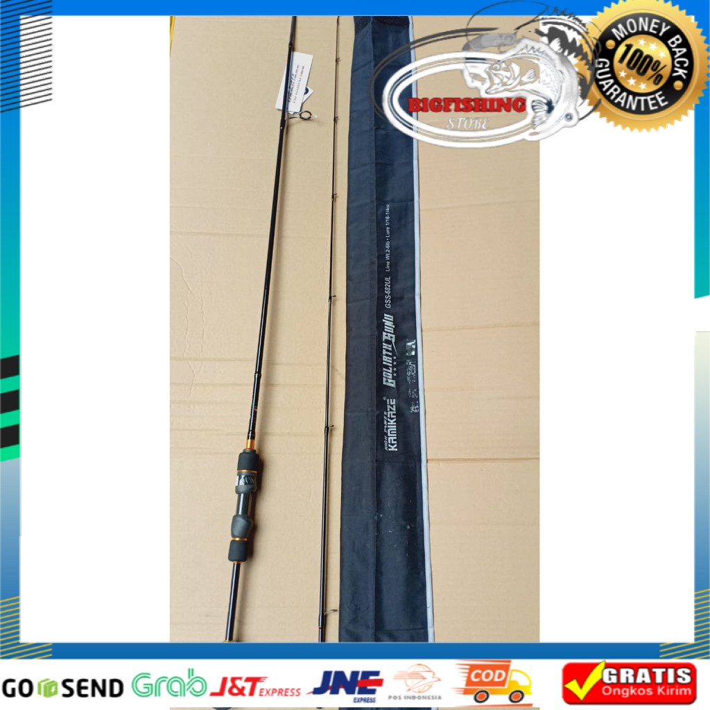 Joran UL KAMIKAZE GOLIATH SUNU 2-6lb Carbon Fuji Guiede Murah