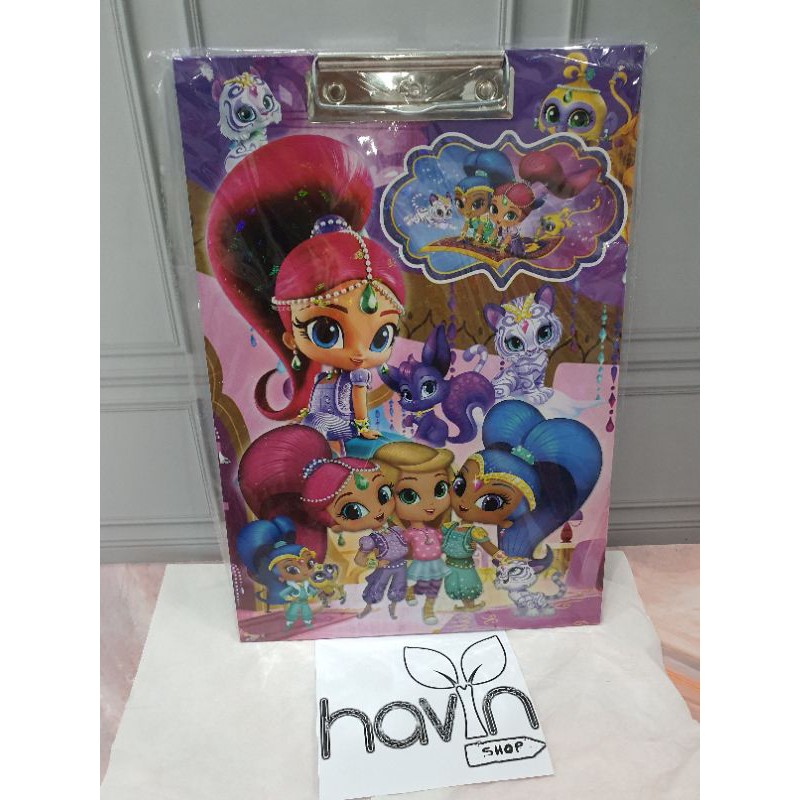 Papan Jalan/papan ujian/alas ujian/clip board/clipboard-SHOPKINS