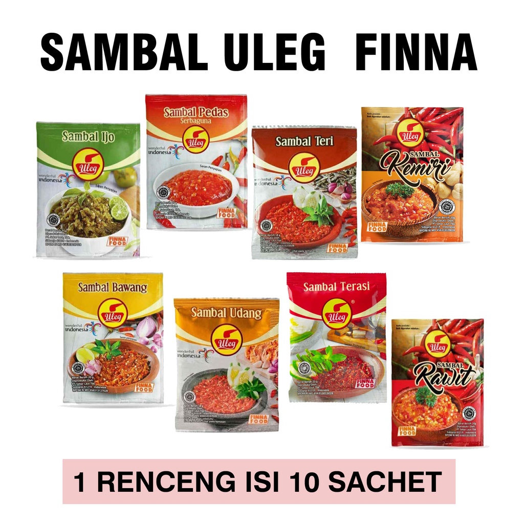 SAMBAL ULEG FINNA RENCENG ISI 10SACHET