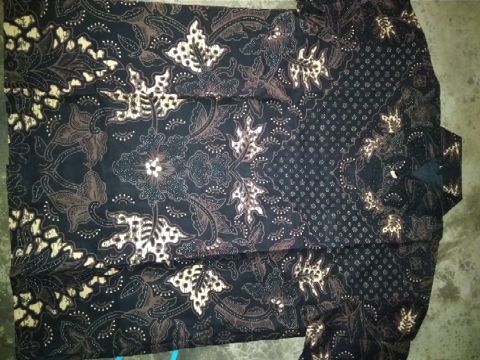 Perwira Pendek Kemeja Batik Pria Full Furing Bahan Katun Sragenan