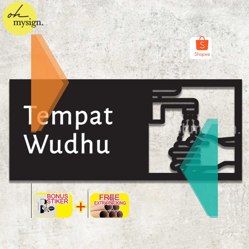 

Promo Tempat Wudhu Sign Akrilik | Acrylic Sign Modern | Sign Board Elegan