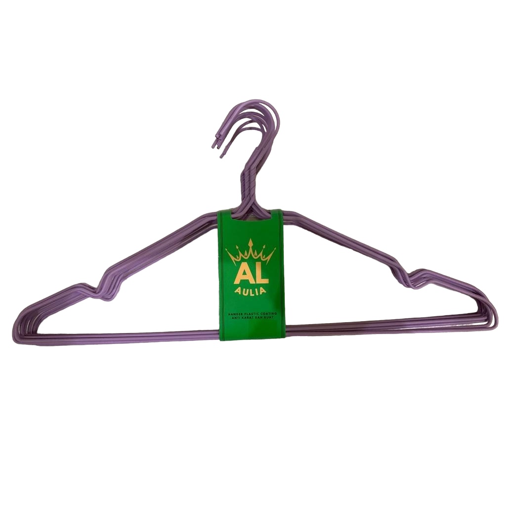 HANGER KAWAT STAINLESS / GANTUNGAN BAJU WARNA WARNI ISI 10PCS