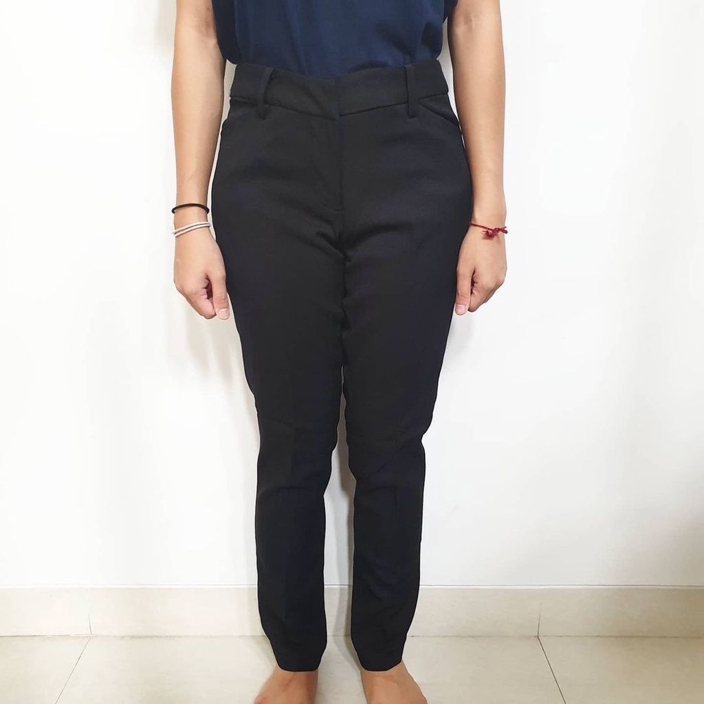 Faith Connexion Black Long Pants/Celana Kain Hitam