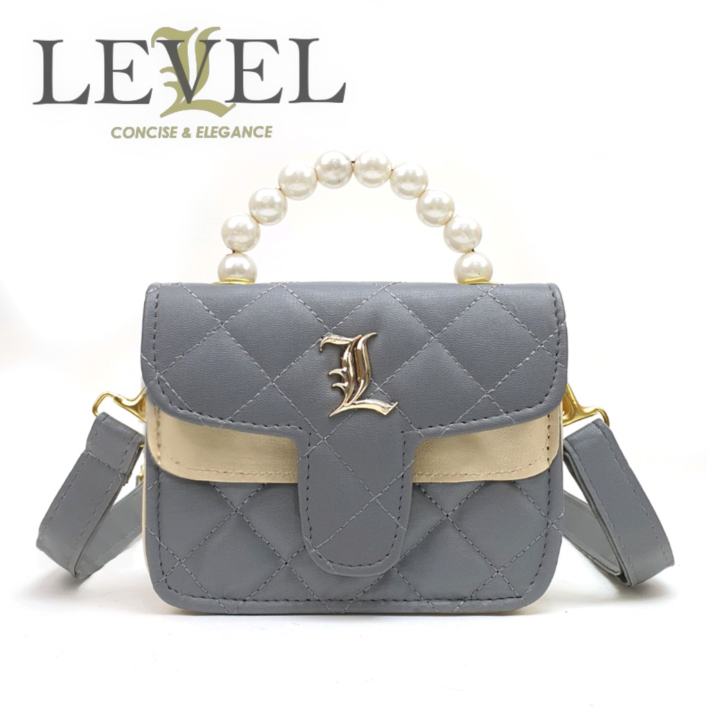 TAS LEVEL GOXY TAS SELEMPANG WANITA FASHION VIRAL IKATAN CINTA ANDIN FIT BAG MUTIARA NEO SLINGBAG