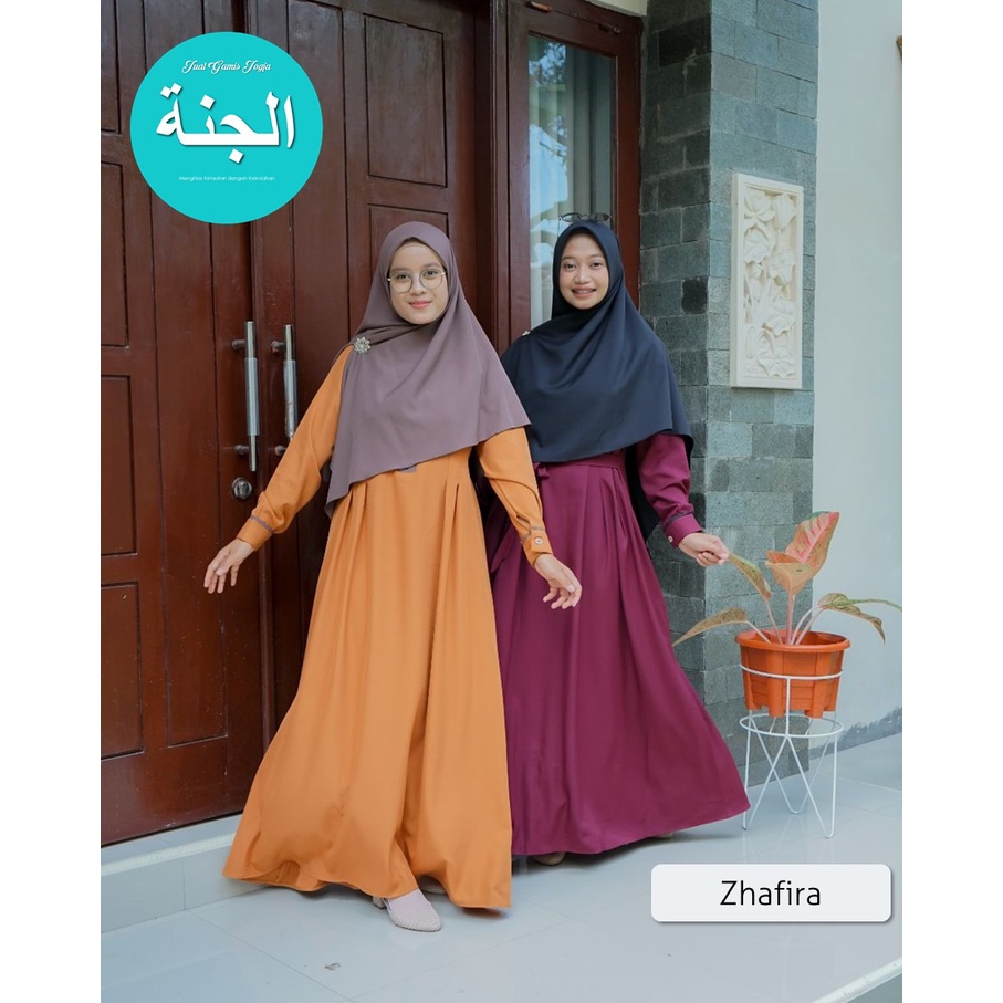 Gamis Zhafira ELHURRIYAH Gamis Cantik Syari Ukuran S s/d XL