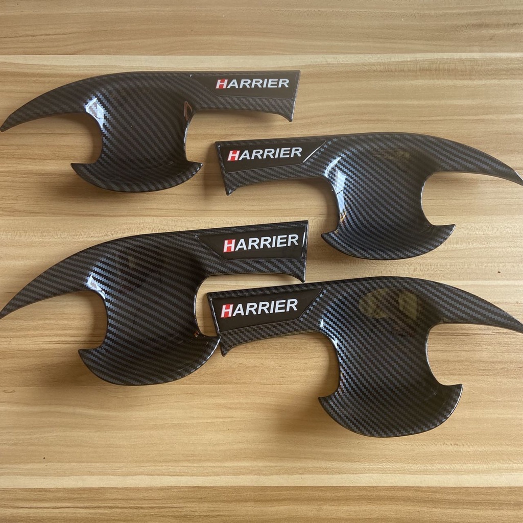 Stiker Pelindung Handle Pintu Mobil Motif Serat Karbon Untuk Toyota Harrier XU80 2021 2022