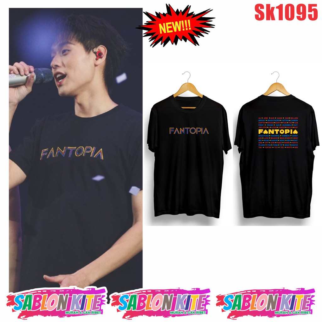 MURAH!!! KAOS FANTOPIA ACTOR THAILAND SK1095 UNISEX COMBED 30S