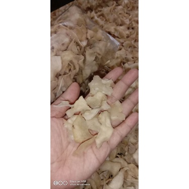 

500 gram pecahan gadung (bukan remekan) mentah tinggal goreng