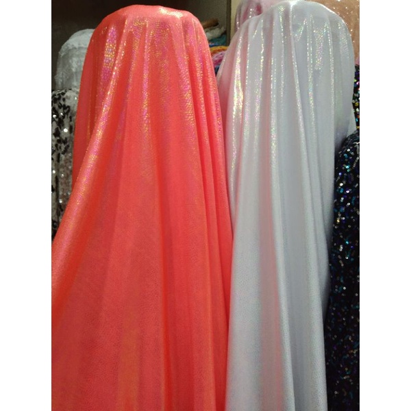 bahan kain spandek metalic sisik ular