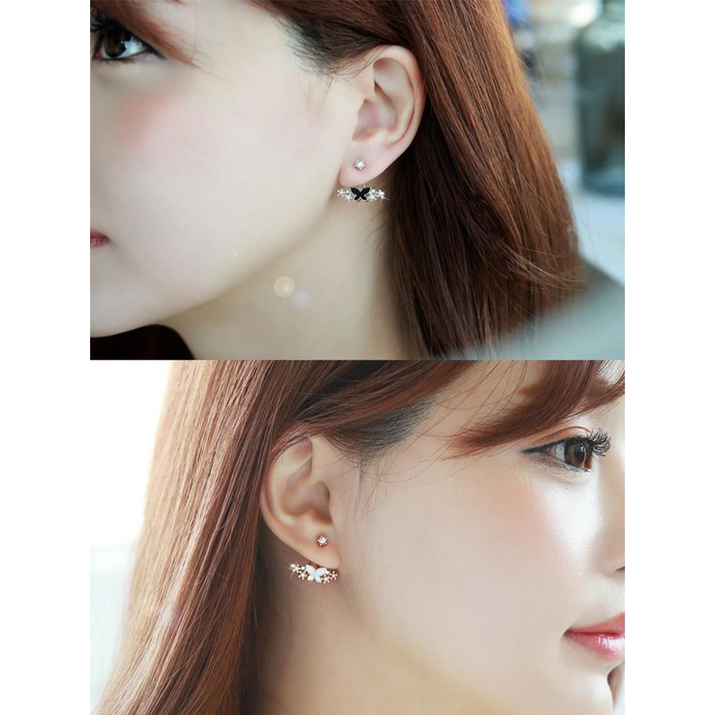 Anting Ear Jacket Wanita B247 KUPU  Korea Fashion Women Diamond Earring Giwang Aksesoris Cewe