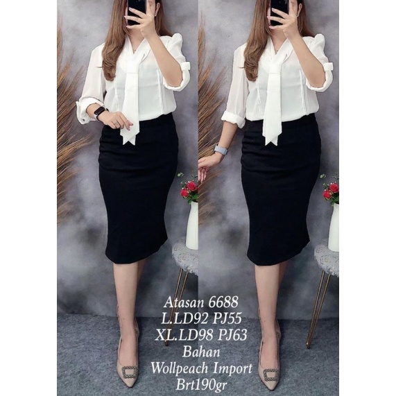 ATASAN XL dan L ATASAN 6888 WOLLPEACH IMPORT