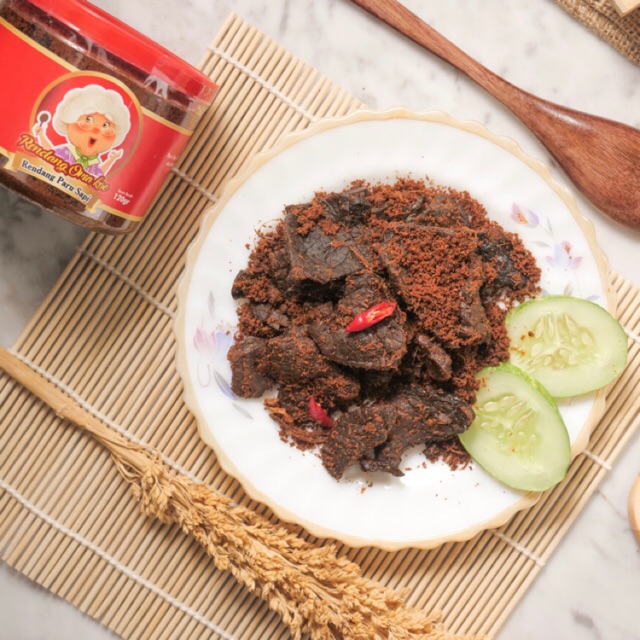 Jual Rendang Paru Sapi Kering Halal Makanan Instan Siap Saji Rendang