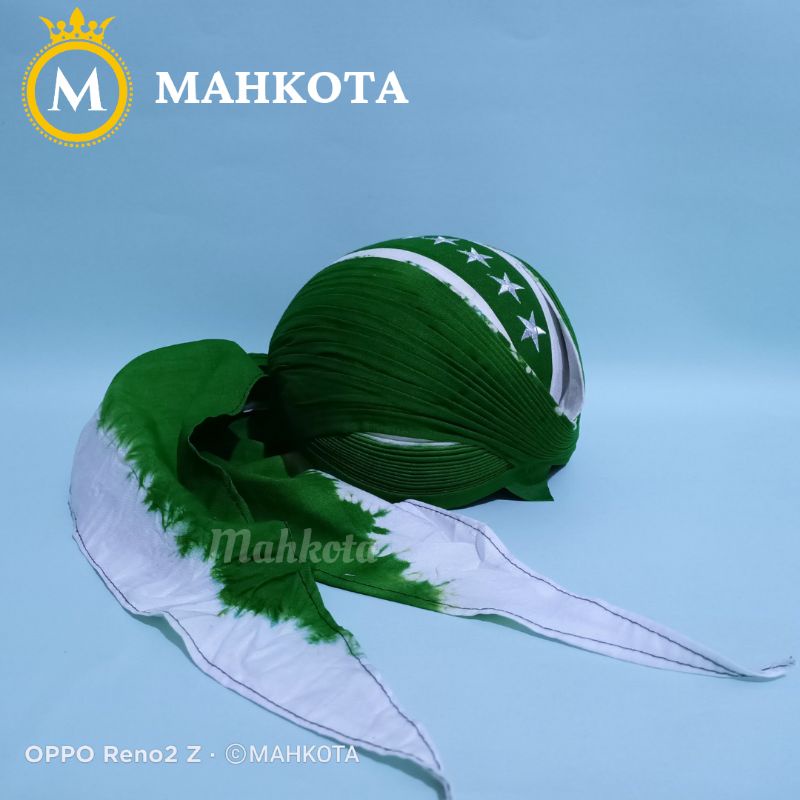 Blangkon Jogja bordir NU/Nahdlatul Ulama hijau