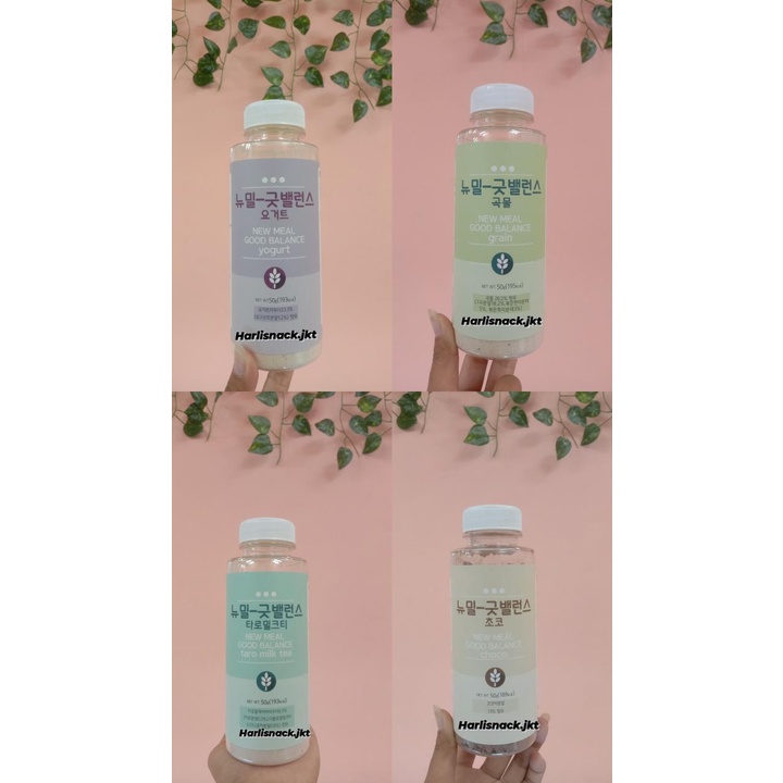 

DOORI DOORI NEW MEAL GOOD BALANCE CEREAL MILK CHOCOLATE /YOUGURT DRINK / TARO MILK TEA/MIXED GRAIN - MINUMAN SEREAL