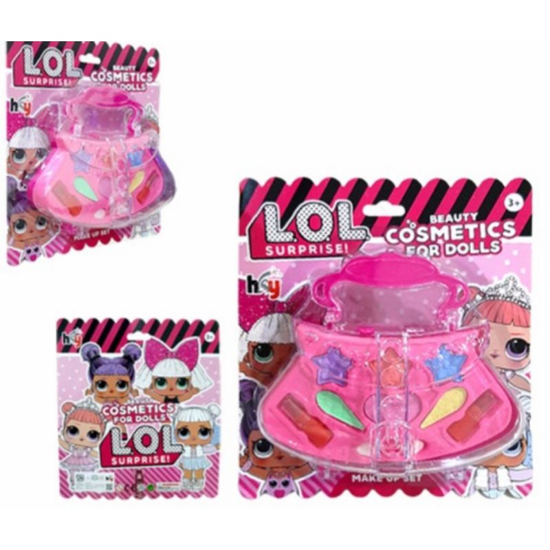MAINAN MAKE UP ANAK LOL BAG MAKE UP LOL BENTUK TAS