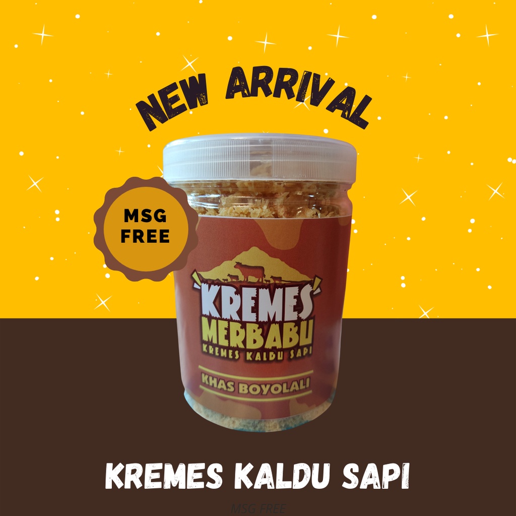 

[NON MSG] Kremes Kaldu Sapi Merbabu Non MSG - Kremesan Kaldu Sapi Gurih Asin Kriuk Renyah