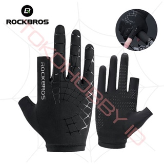 Rockbros S202-1 Sarung Tangan Sepeda Ice Skin Silk Full Finger Panjang