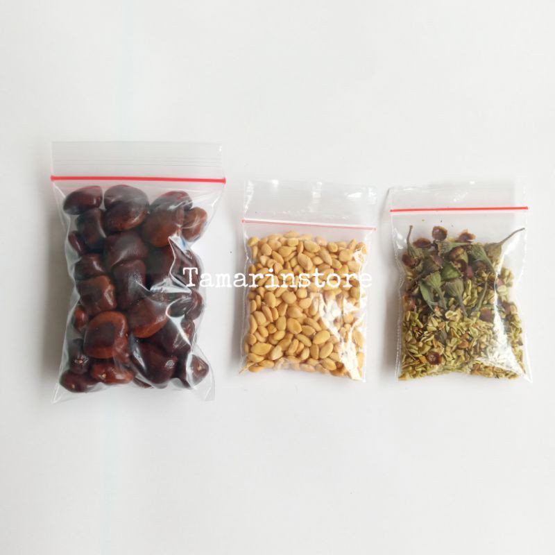 Paket 3 Biji jenis bahan Bonsai ( santigi, asam jawa, dan kawista batu / kawista krikil )