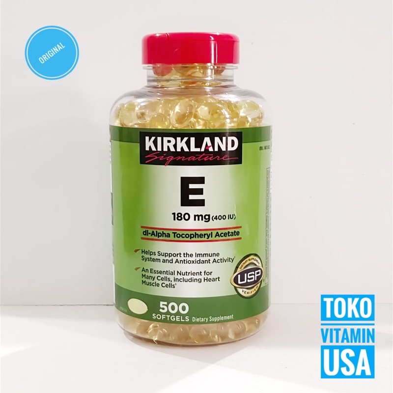 Jual Kirkland Signature Vitamin E 400 IU Isi 500 Softgels Kirkland