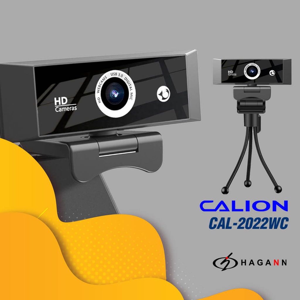 Webcam PC Laptop 1080P Web Cam Komputer Rotasi 360 Autofocus Super Jernih | Kamera Calion CAL-2022WC