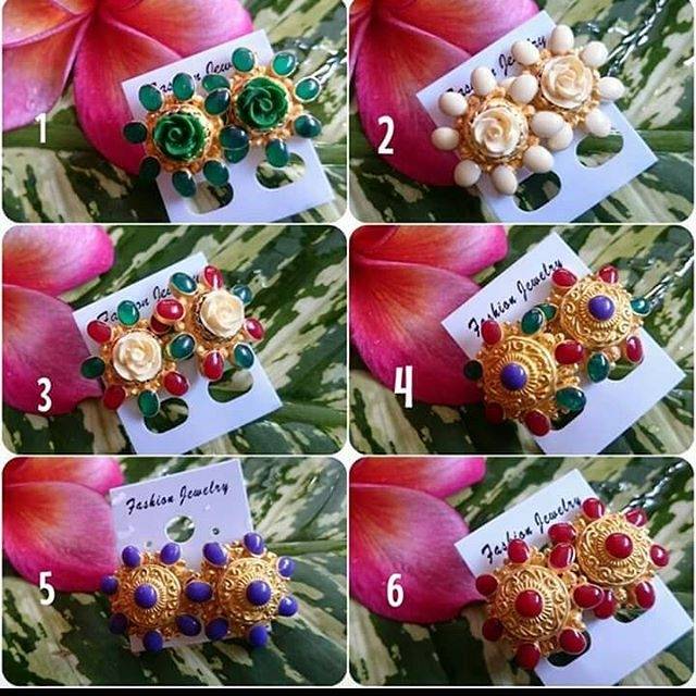 Anting alpaka bali