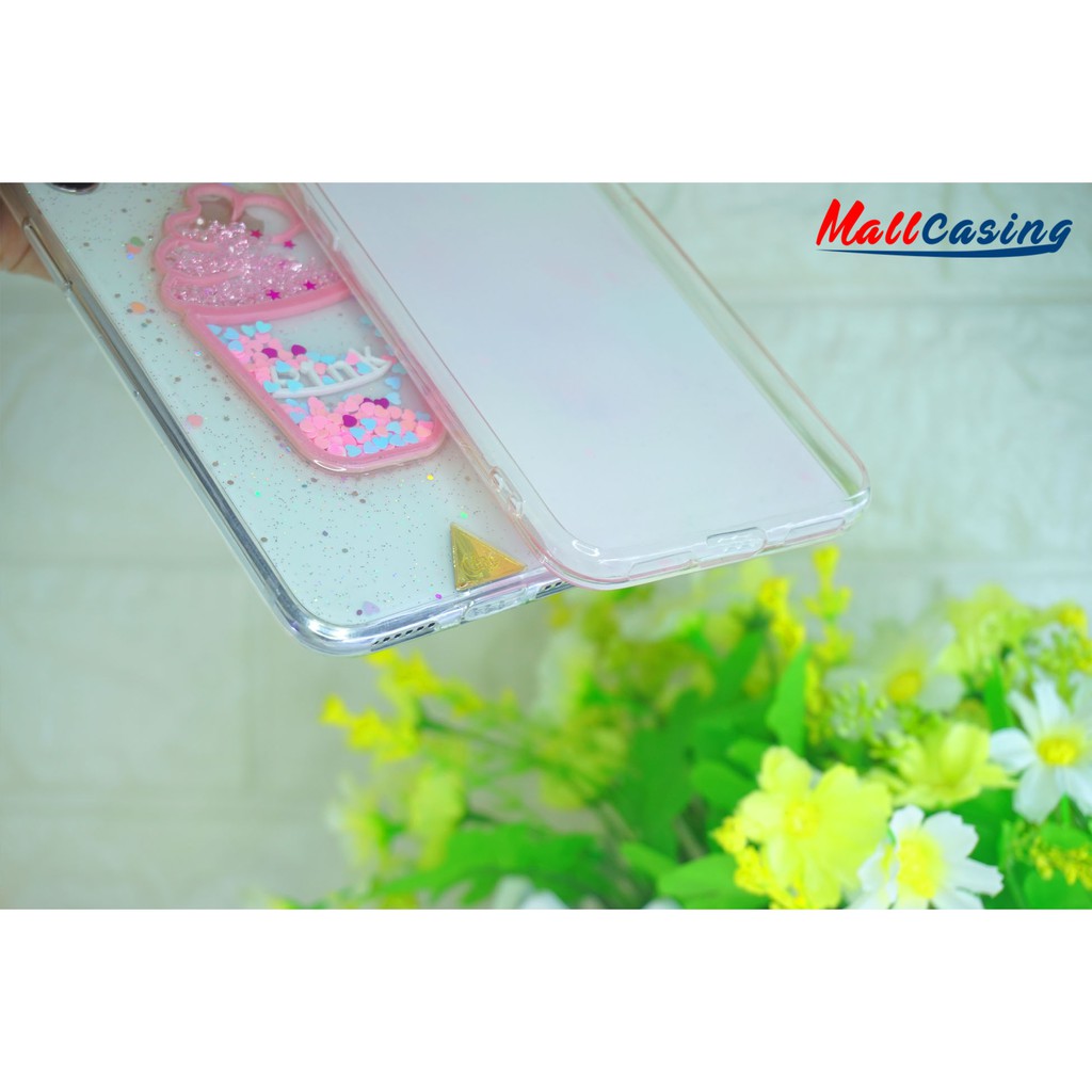 MallCasing - Realme X | Realme 5 Pro/Q | Realme XT 3 Dimensi Glitter Blink Soft Case