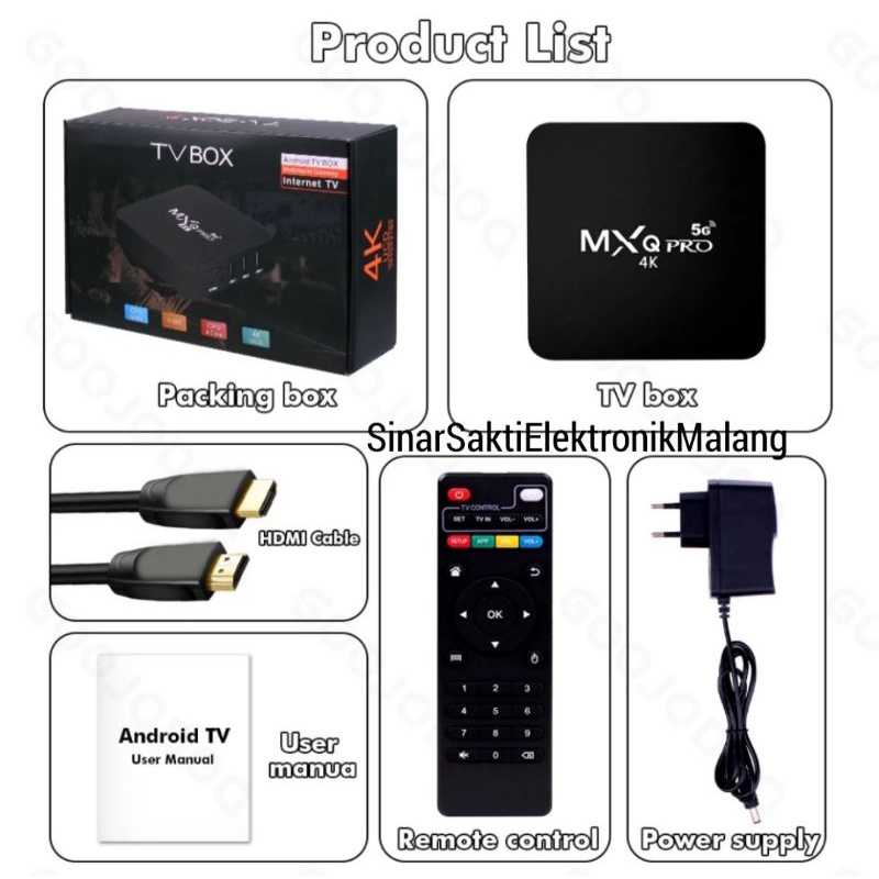 STB Android TV Box  2Gb 16Gb 4k Smart TV FULL HD