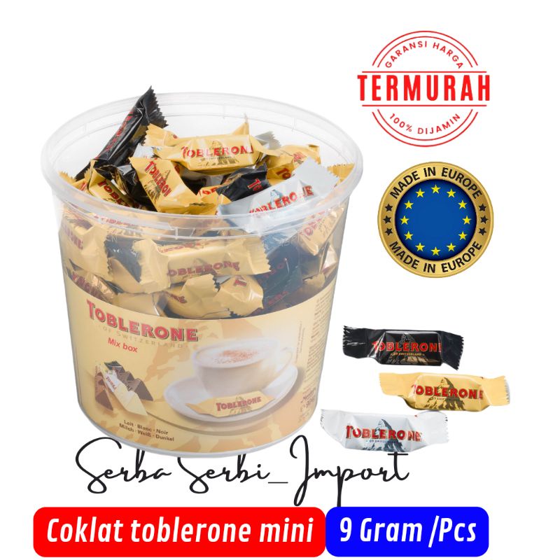 Coklat Toblerone Mini Tiny 9 gram /Pcs From Swiss