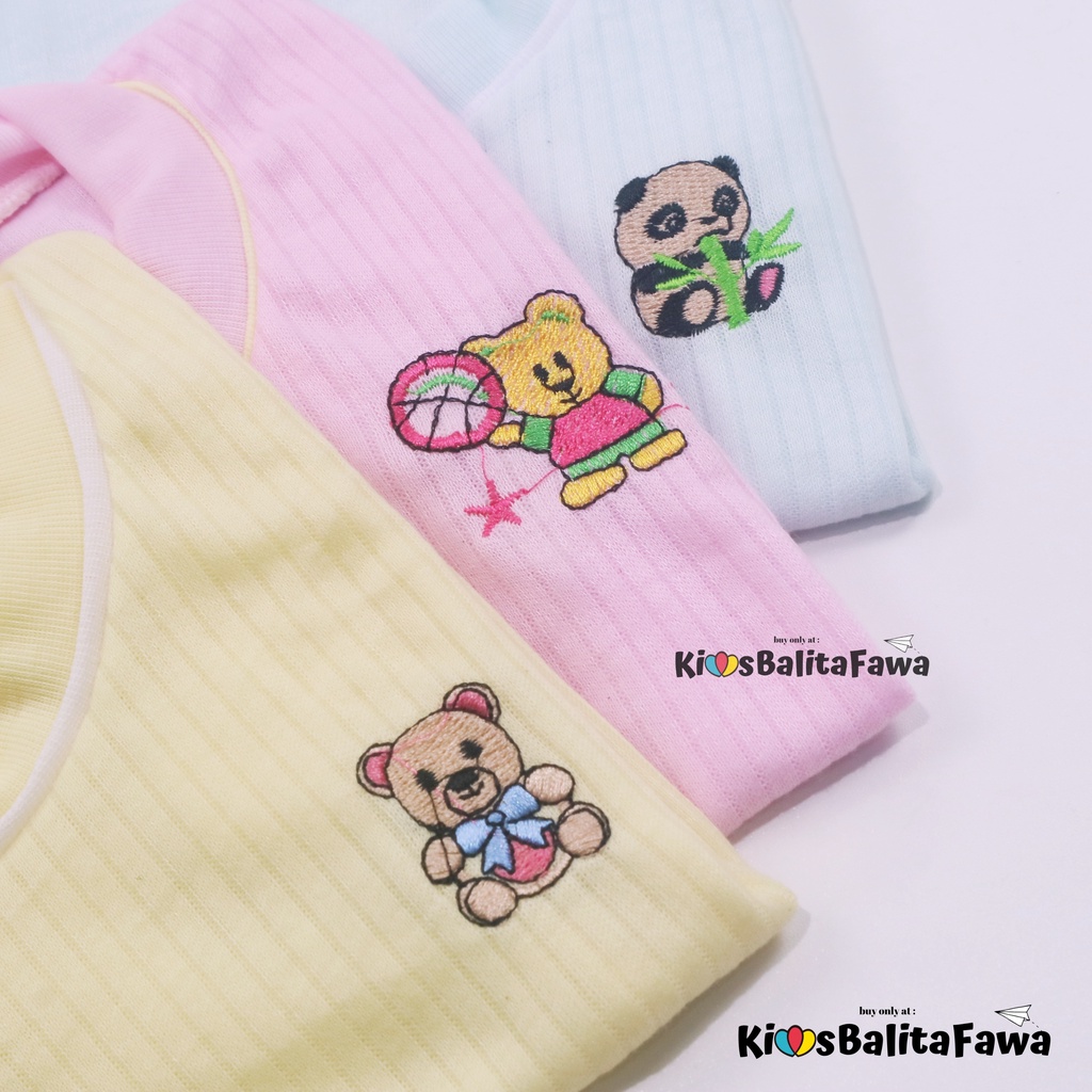 (SATUAN) Kaos Oblong Bayi 0-6 Bulan / SNI Baju Baby Perempuan Laki Pakaian Tidur Kado Bayi Murah