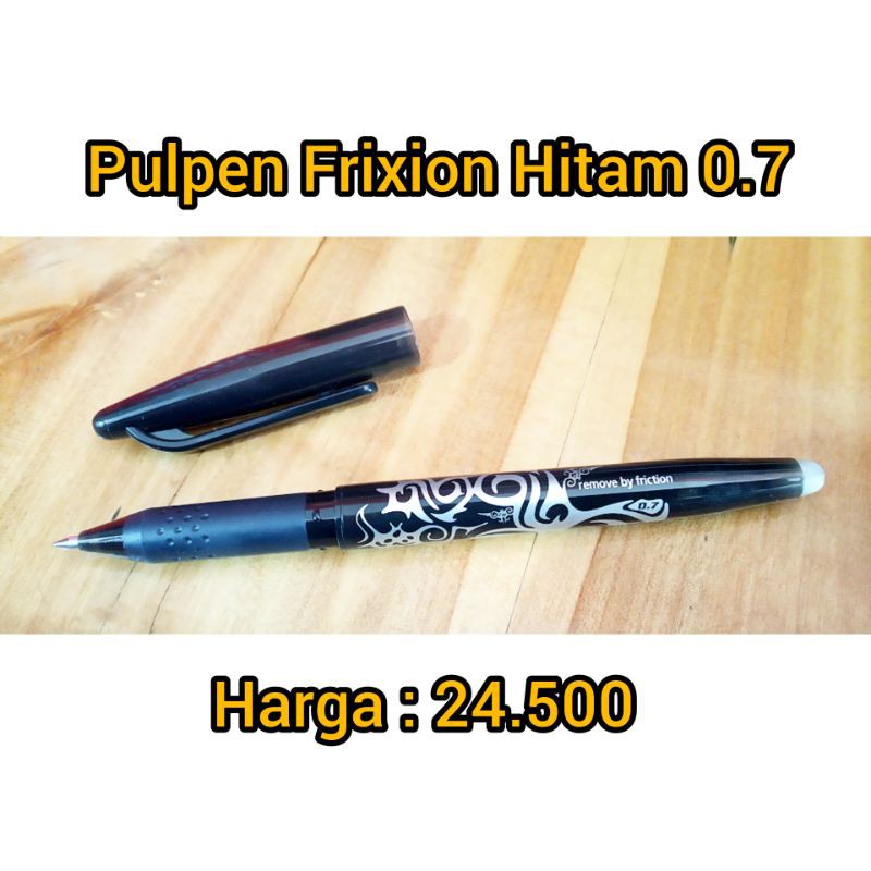 

Pulpen Frixion 0.7mm Hitam